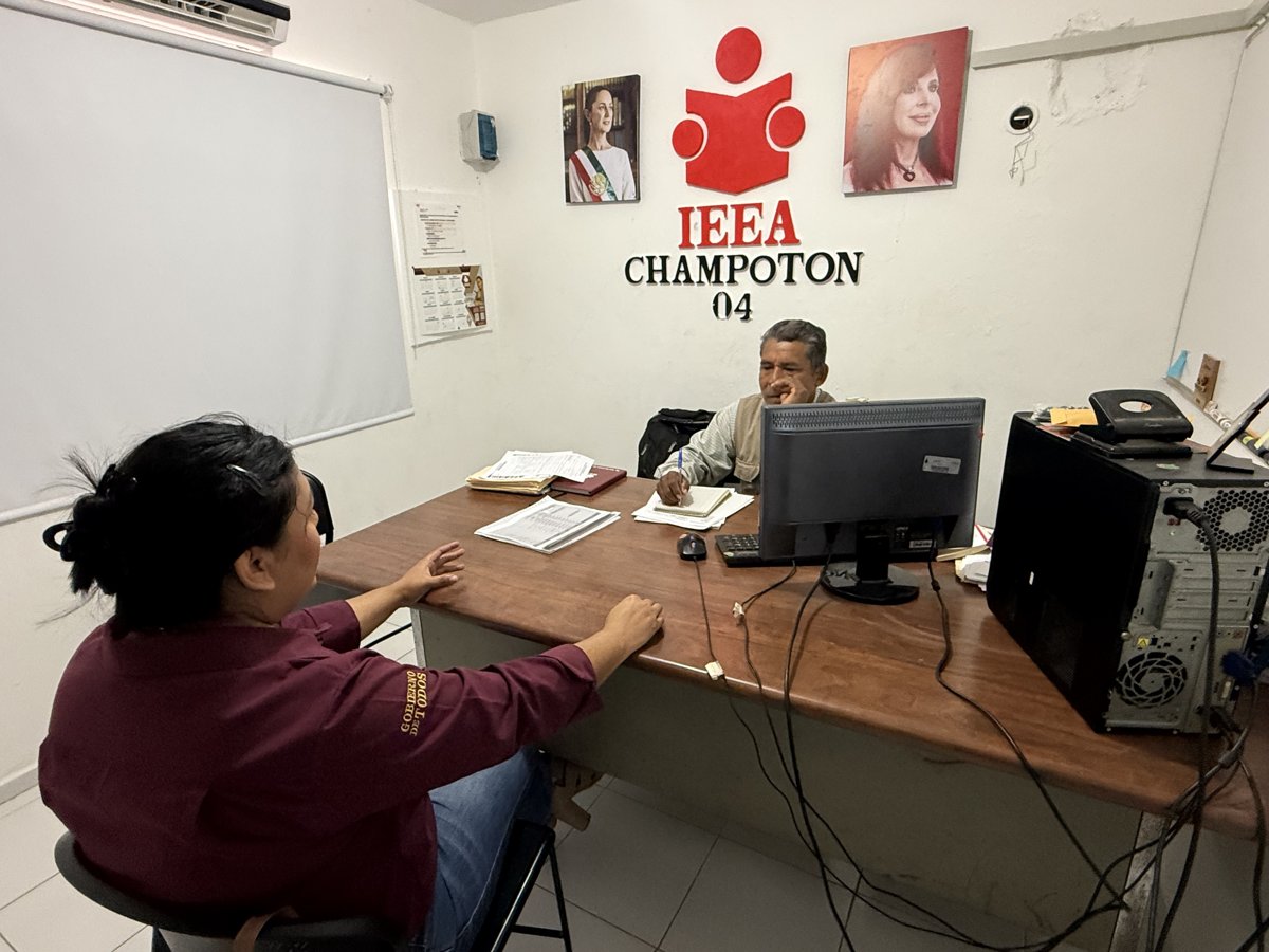 ICAT PLANTEL CHAMPOTÓN E IEEA DELEGACIÓN 04 CHAMPOTÓN SUMAN ESFUERZOS PARA COMBATIR EL REZAGO EDUCATIVO EN CHAMPOTÓN