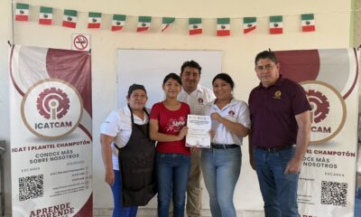 ENTREGA DE CONSTANCIAS DE LOS CURSOS CAMPO FORMATIVO EN REPOSTERÍA DEL ICAT PLANTEL CHAMPOTÓN