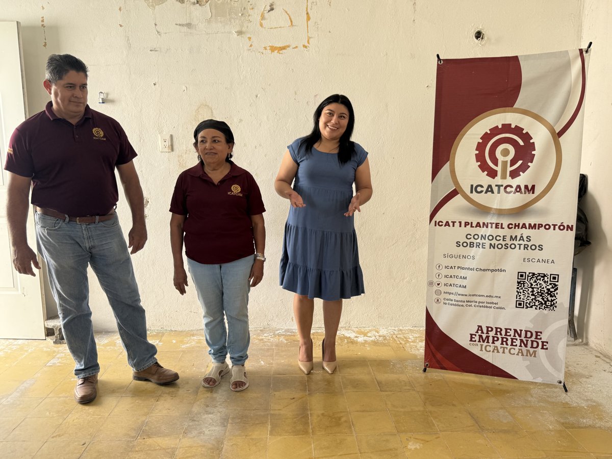 EL ICAT PLANTEL CHAMPOTÓN ENTREGA CONSTANCIAS EN LA COMUNIDAD “LEY FEDERAL DE REFORMA AGRARIA” DEL MUNICIPIO