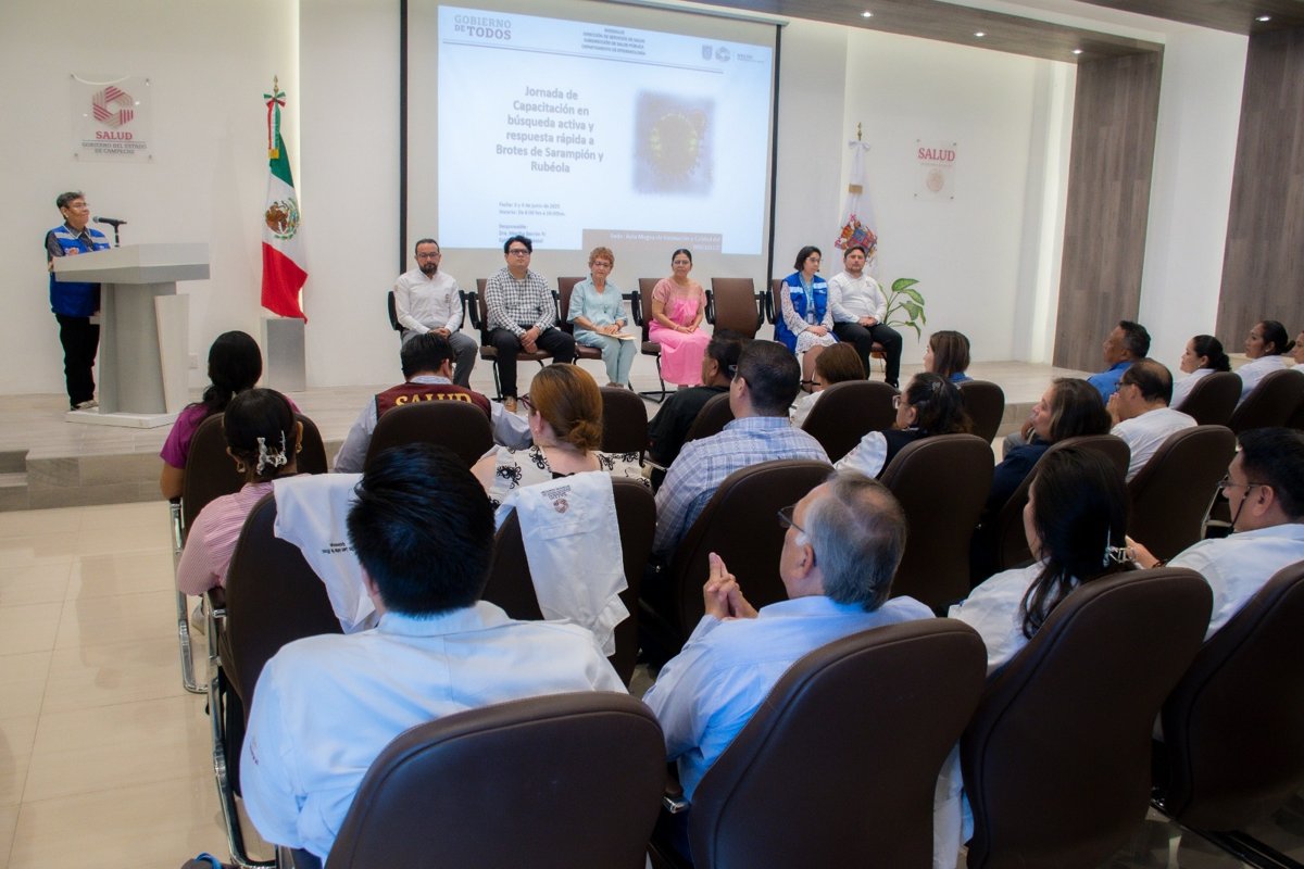 ACTUALIZAN AL PERSONAL DE SALUD PARA ATENCIÓN DEL SARAMPIÓN Y RUBÉOLA EN CAMPECHE