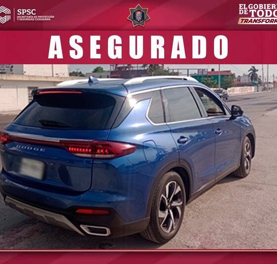 ASEGURAN VEHÍCULO CON REPORTE DE ROBO EN CHAMPOTÓN