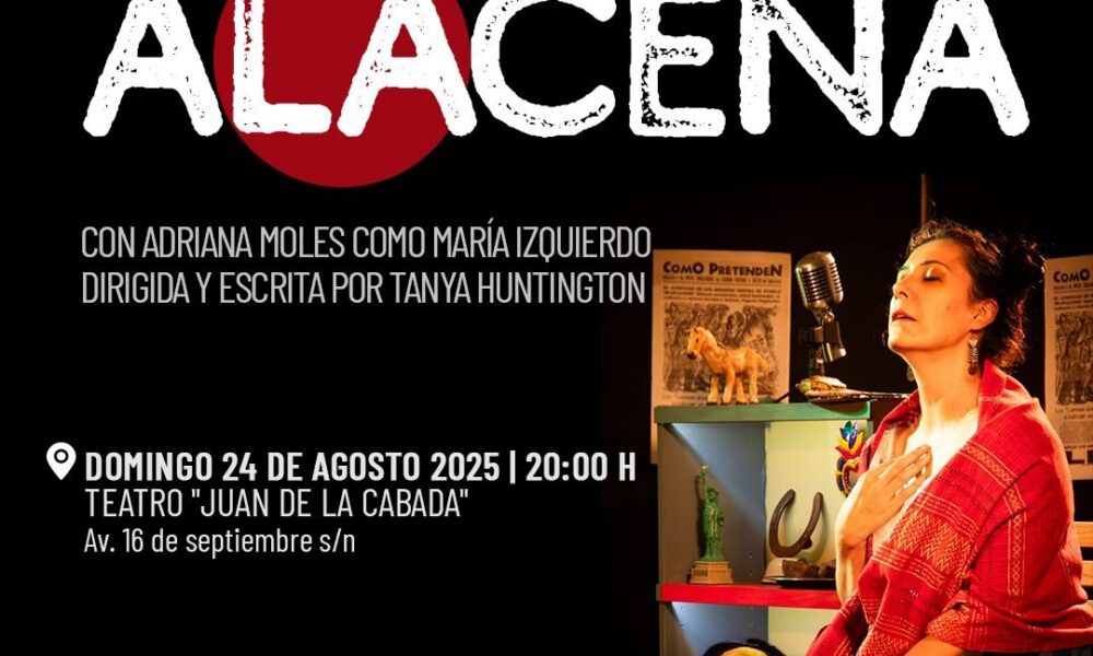 CARTELERA CULTURAL ANUNCIA EL MONÓLOGO “LA ALACENA” PARA ESTE DOMINGO