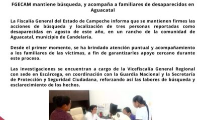 FGECAM MANTIENE BÚSQUEDA, Y ACOMPAÑA A FAMILIARES DE DESAPARECIDOS EN AGUACATAL