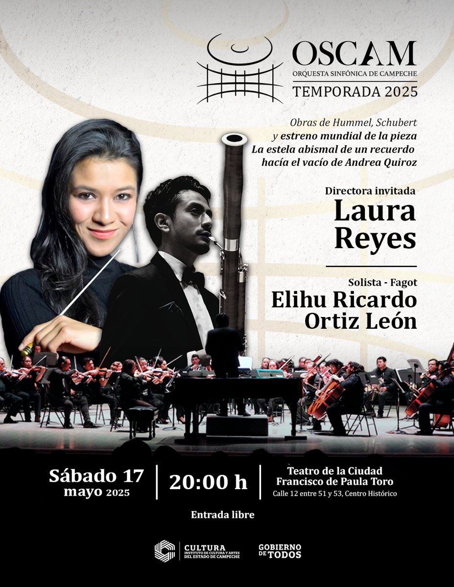 INSTITUTO DE CULTURA ANUNCIA OCTAVO CONCIERTO DE LA OSCAM
