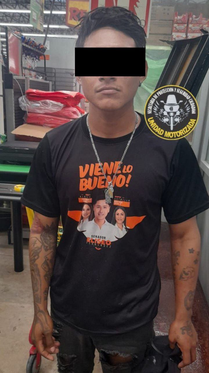 SPSC ASEGURA A SUJETO EN FRACCIORAMA 2000
