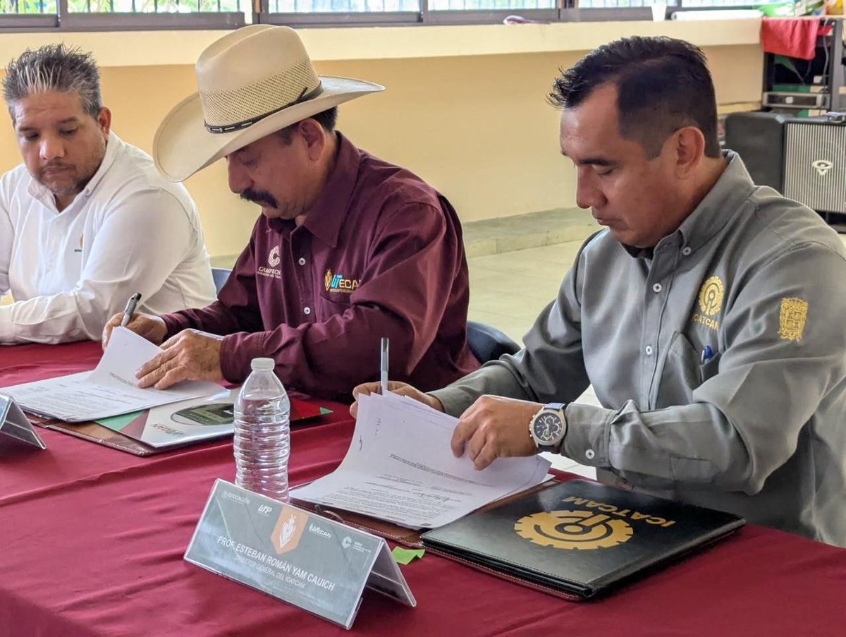 ESTABLECE EL ICATCAM CONVENIO DE COLABORACIÓN CON LA UNIVERSIDAD TECNOLÓGICA DE CANDELARIA