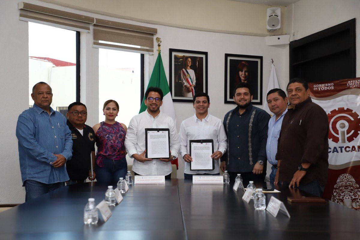 ICATCAM Y COBACAM ESTABLECEN CONVENIO EN BENEFICIO DE LA CAPACITACIÓN DE JÓVENES ESTUDIANTES DEL ESTADO