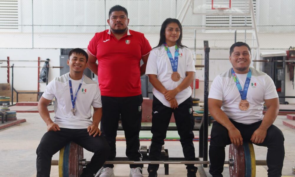 A CONCENTRACIÓN TRES PESISTAS CAMPECHANOS, PARA EVENTO MUNDIAL