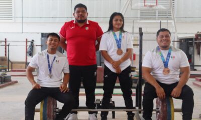 A CONCENTRACIÓN TRES PESISTAS CAMPECHANOS, PARA EVENTO MUNDIAL