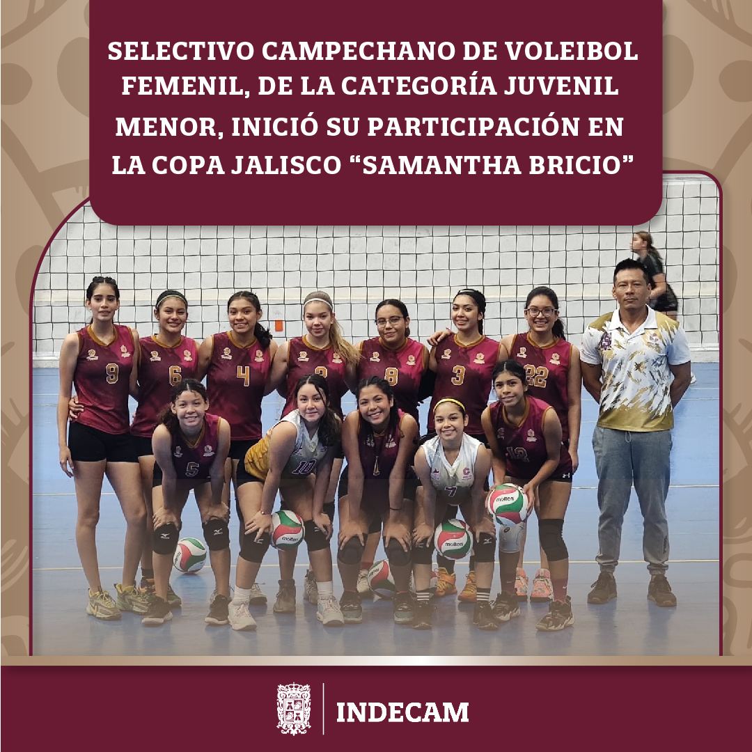 Selectivo Campechano De Voleibol Femenil Presente En La Copa Jalisco