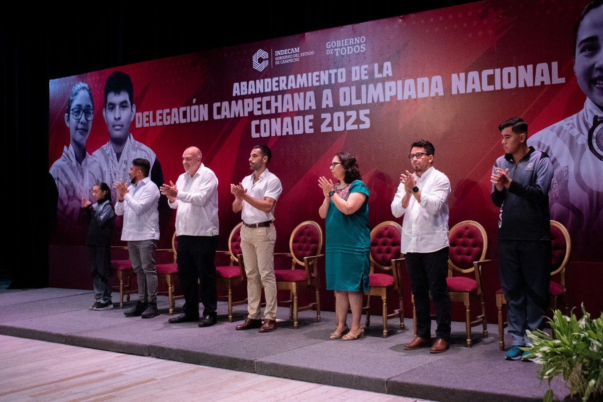 ABANDERAN A DEPORTISTAS CAMPECHANOS, PARA LA OLIMPIADA Y PARALIMPIADA NACIONAL 2025