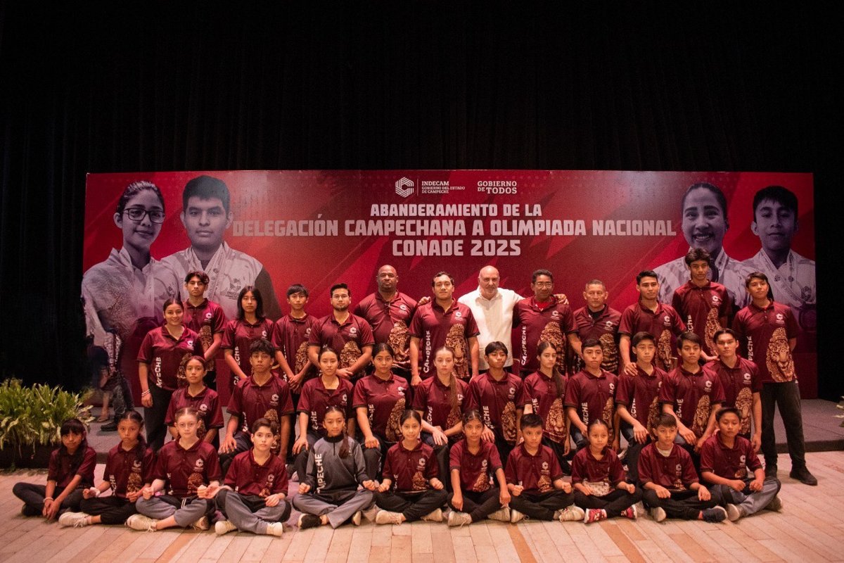 ABANDERAN A DEPORTISTAS CAMPECHANOS, PARA LA OLIMPIADA Y PARALIMPIADA NACIONAL 2025