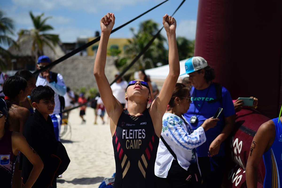 PLATA Y BRONCE PARA CAMPECHE EN PRIMER DÍA DE OLIMPIADA NACIONAL 2025 DE TRIATLÓN
