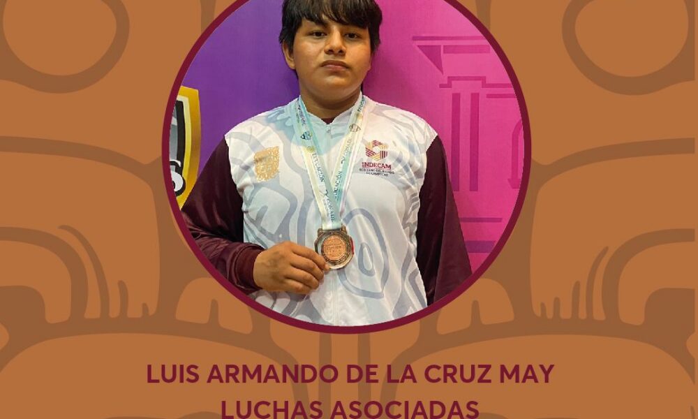 CAMPECHE SUMA TRES MEDALLAS DE BRONCE EN LUCHAS ASOCIADAS EN LOS NACIONALES CONADE 2024