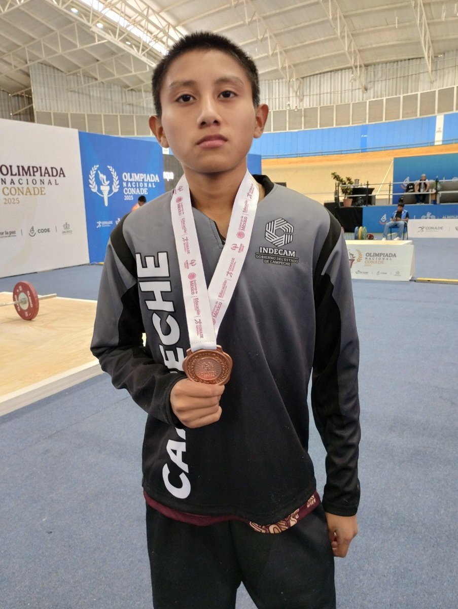 LLUVIA DE MEDALLAS PARA CAMPECHE, 10 DE ORO, 6 DE PLATA Y 3 DE BRONCE, EN LA ON DE HALTEROFILIA