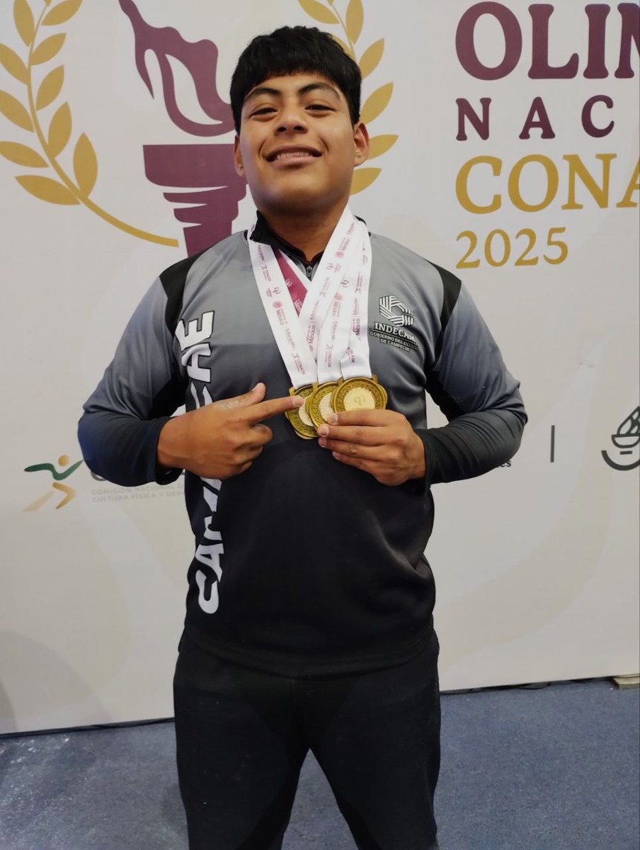 CIERRA PESAS CON 6 DE ORO, UNA PLATA Y UN BRONCE, EN LA OLIMPIADA NACIONAL DE HALTEROFILIA