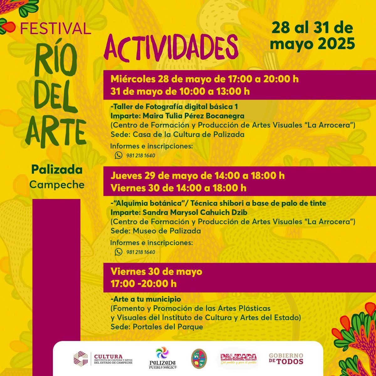 PALIZADA SE CONVIERTE EN EPICENTRO CULTURAL CON EL FESTIVAL RÍO DEL ARTE 2025