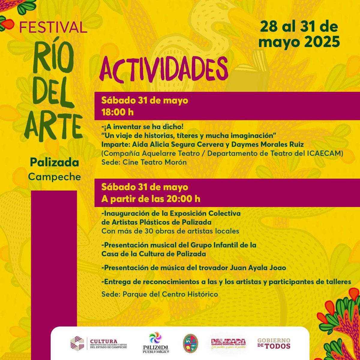 PALIZADA SE CONVIERTE EN EPICENTRO CULTURAL CON EL FESTIVAL RÍO DEL ARTE 2025