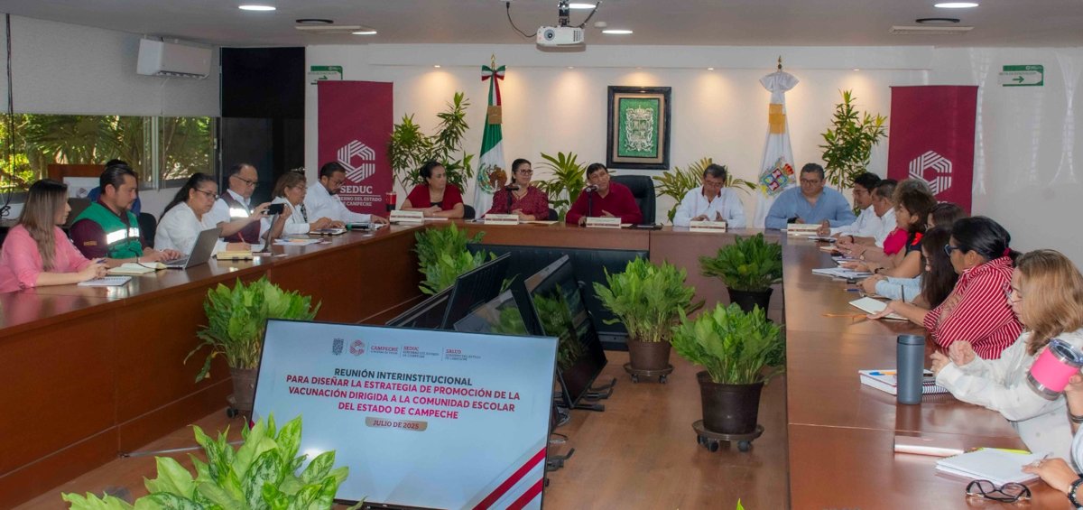 REFORZARÁN VACUNACIÓN UNIVERSAL EN LA COMUNIDAD ESCOLAR DE CAMPECHE