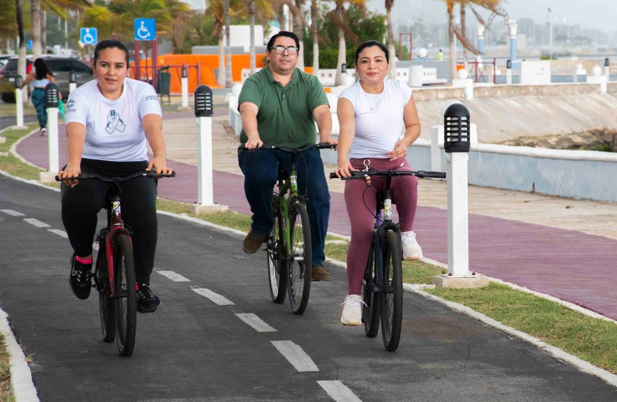 REALIZAN RODADA 3XMISALUD EN MALECÓN DE CAMPECHE