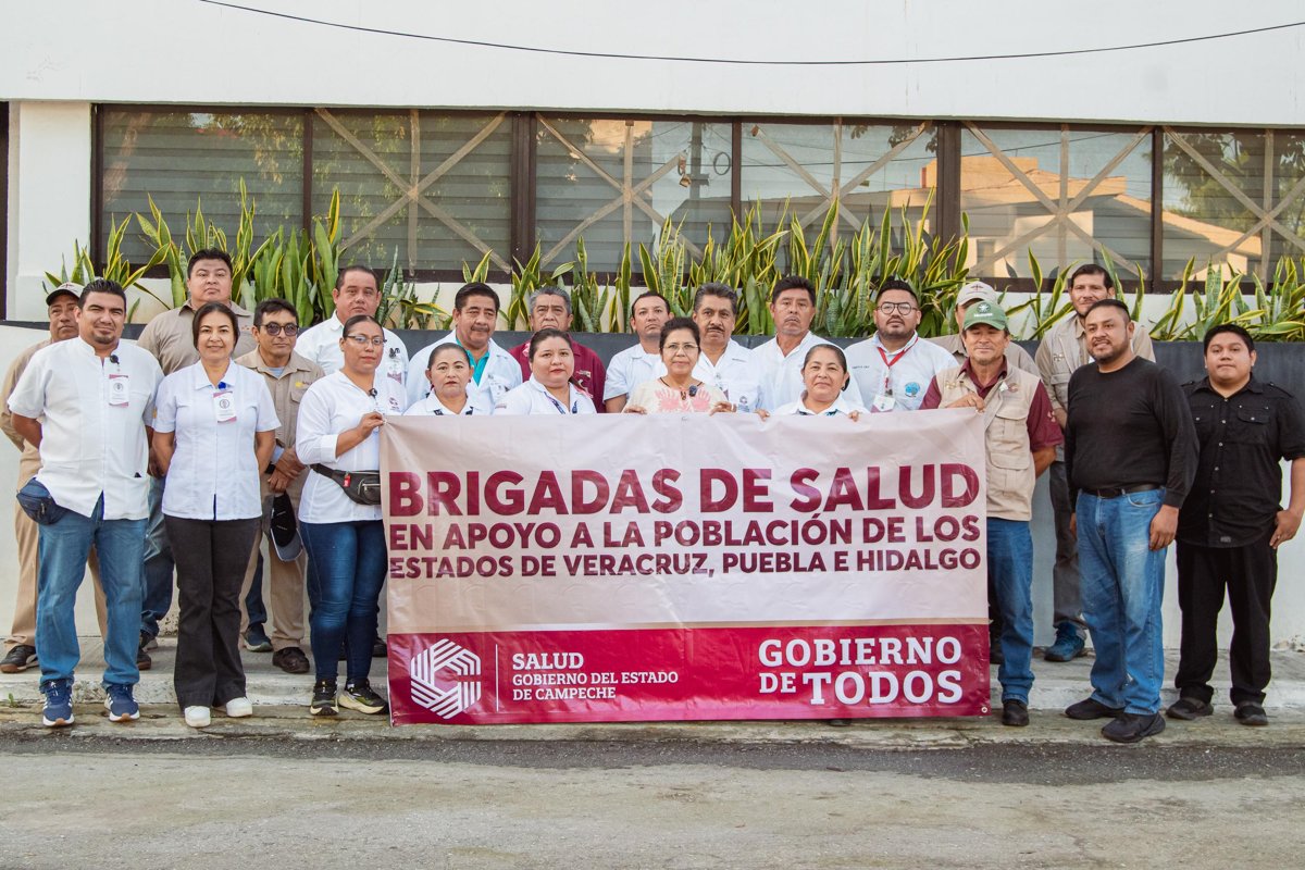 PARTEN BRIGADAS MÉDICAS EN APOYO A DAMNIFICADOS DE VERACRUZ, HIDALGO Y QUERÉTARO