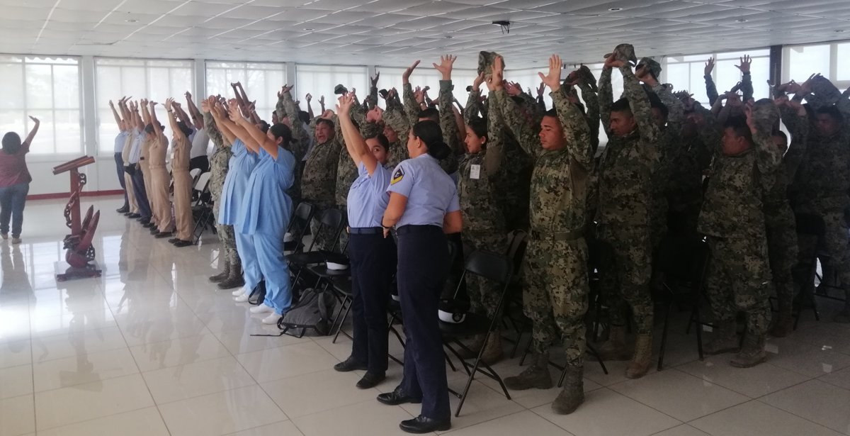 CONCIENTIZAN A PERSONAL DEL SECTOR NAVAL DE CHAMPOTÓN PARA CUIDAR LA SALUD MENTAL