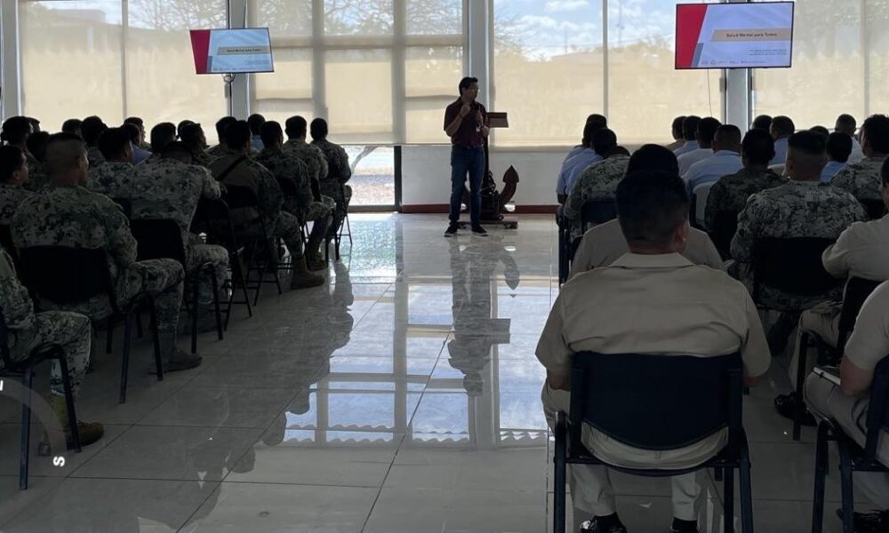 CONCIENTIZAN A PERSONAL DEL SECTOR NAVAL DE CHAMPOTÓN PARA CUIDAR LA SALUD MENTAL
