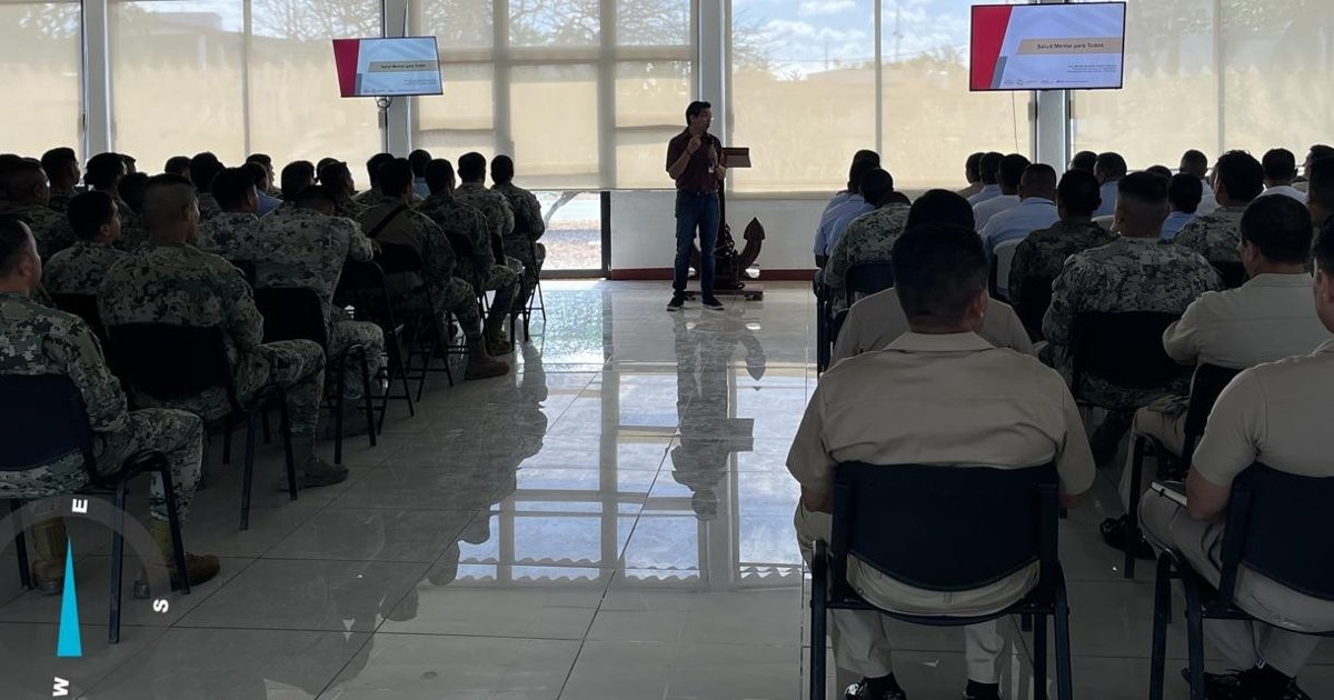 CONCIENTIZAN A PERSONAL DEL SECTOR NAVAL DE CHAMPOTÓN PARA CUIDAR LA SALUD MENTAL