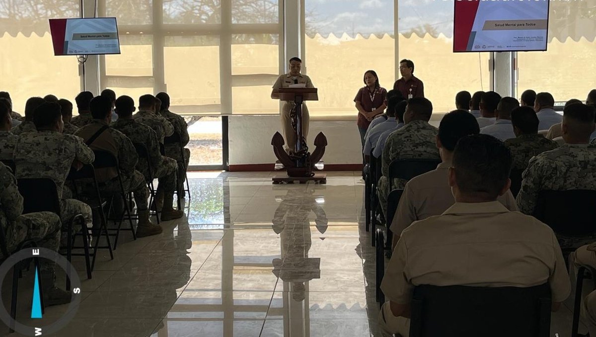CONCIENTIZAN A PERSONAL DEL SECTOR NAVAL DE CHAMPOTÓN PARA CUIDAR LA SALUD MENTAL