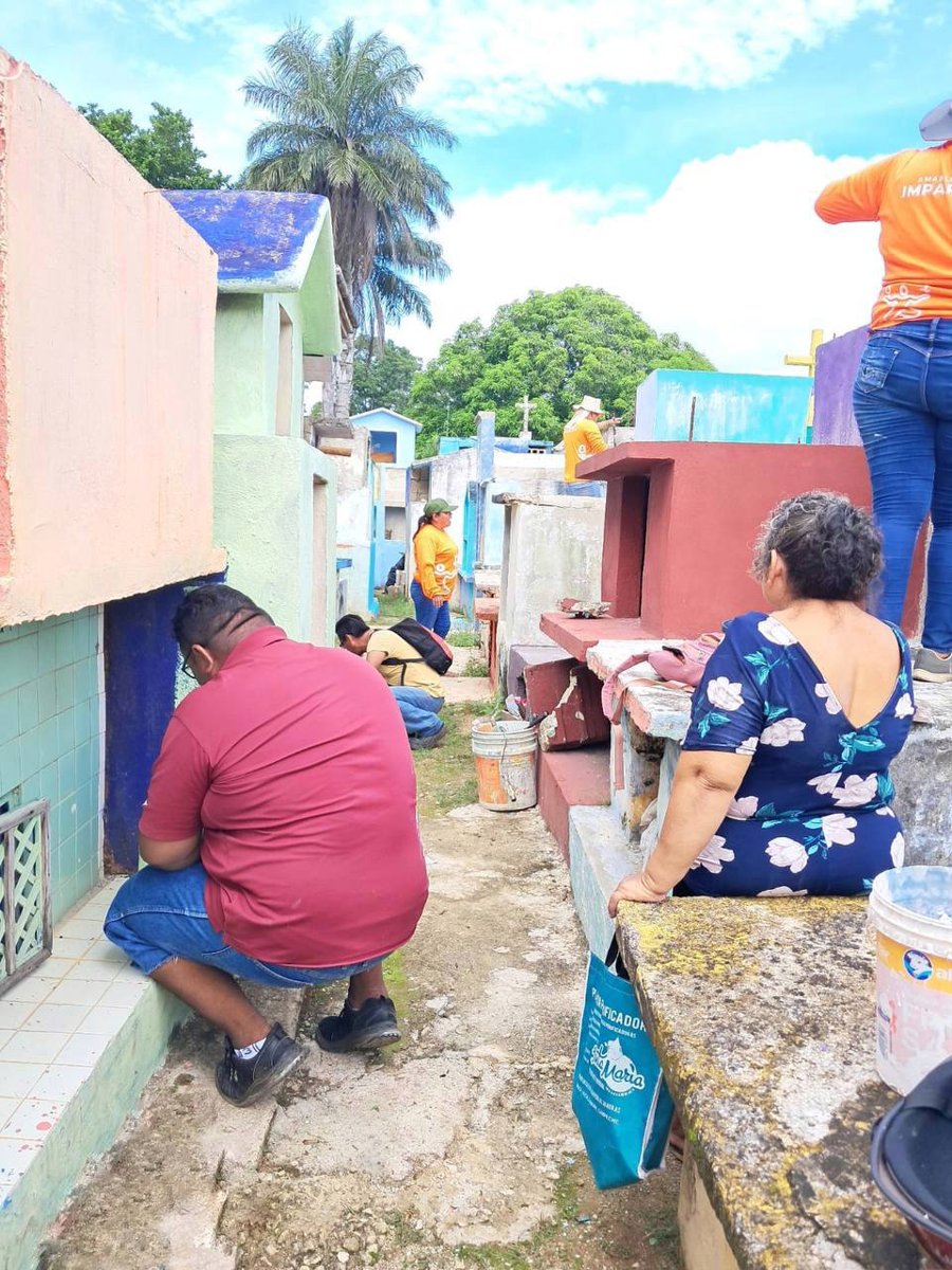 REALIZAN ACCIONES DE SALVAGUARDA EN POMUCH RUMBO AL FESTIVAL DE DÍA DE MUERTOS “POMUCH PARA EL MUNDO”