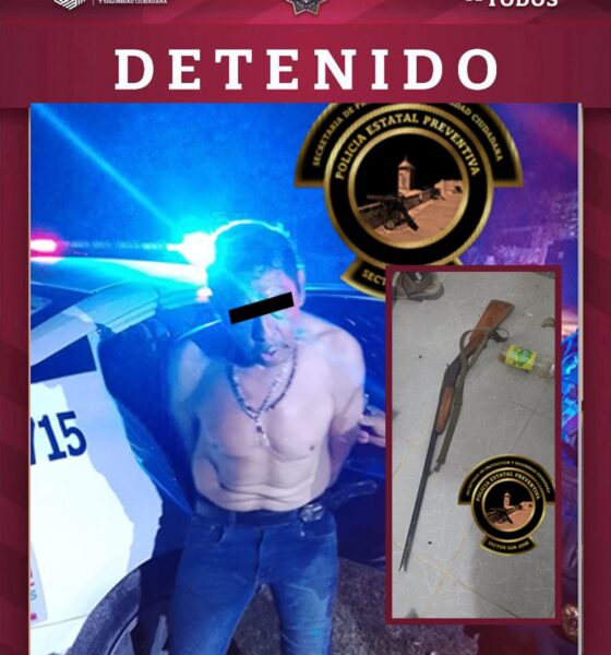 MASCULINO DETENIDO EN LA COLONIA SINAI