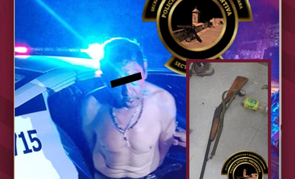 MASCULINO DETENIDO EN LA COLONIA SINAI