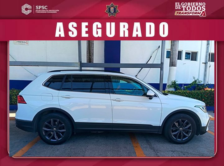 ASEGURAN VEHÍCULO CON REPORTE DE ROBO EN CHAMPOTÓN