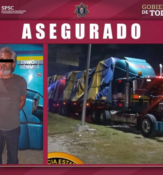 TRACTOCAMIÓN CON REPORTE DE ROBO ASEGURADO EN CIUDAD DEL CARMEN