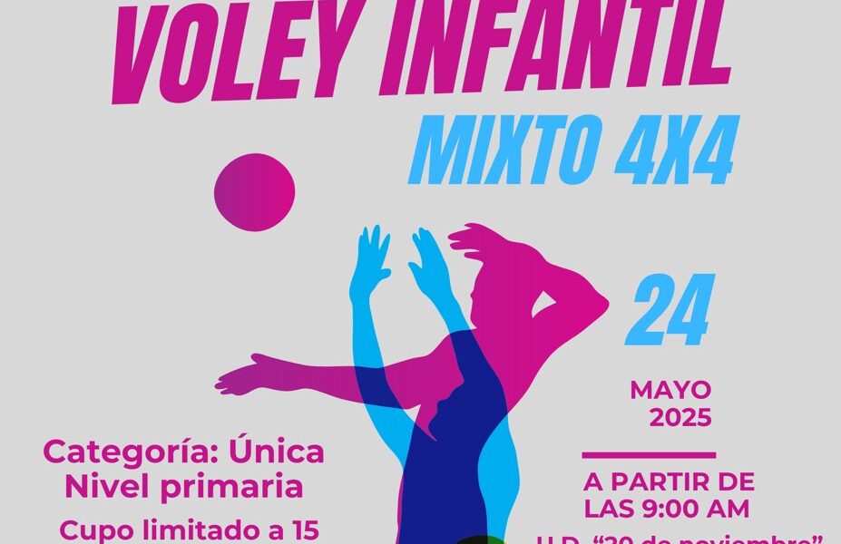 IMPULSAN EL DEPORTE DESDE LA INFANCIA CON TORNEO DE VOLEIBOL INFANTIL MIXTO 4X4